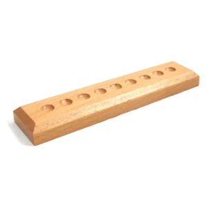BANDEJA DE MADERA DE PERLAS PARA 9 UNIDADES MONTESSORI