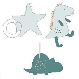 peluche pack 3 Jurasic