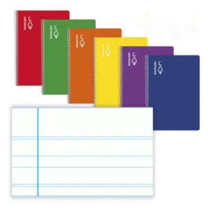 LIBRETA ESPIRAL A5 CON PAUTA MONTESSORI DE LINEAS 3,5MM