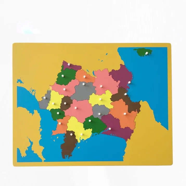 MAPA PUZZLE FRANCIA MONTESSORI