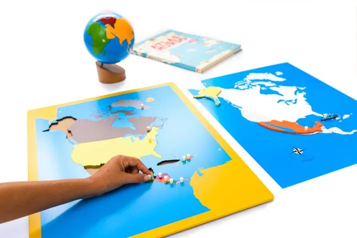 MAPA PUZZLE AMÉRICA DEL SUR MONTESSORI - Imagen 2