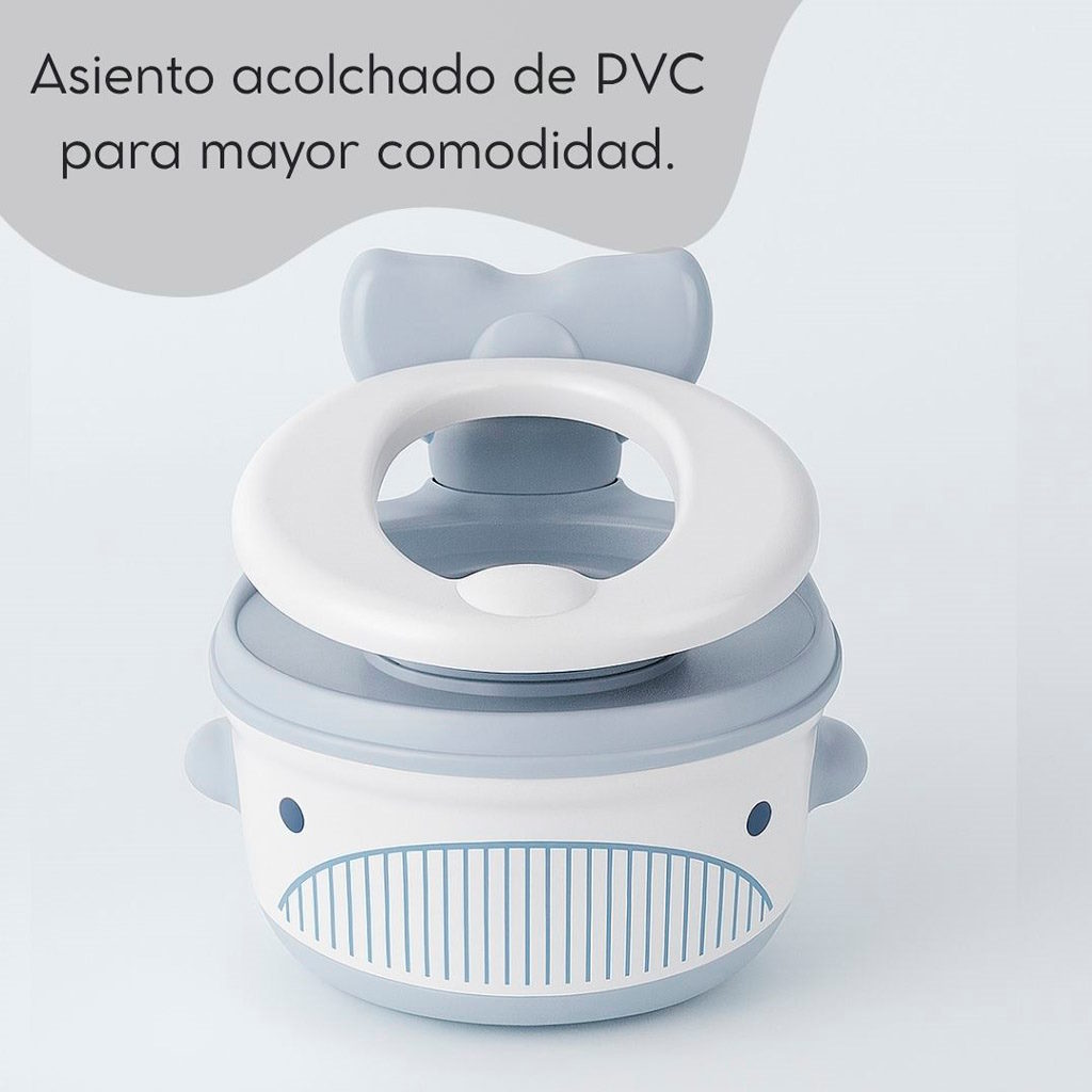 Orinal infantil multifunción, modelo ballena - Imagen 6