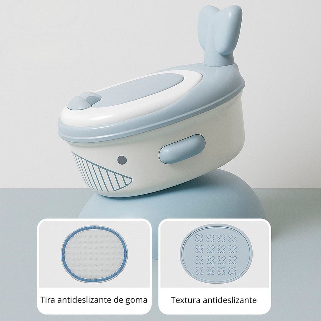 Orinal infantil multifunción, modelo ballena - Imagen 9