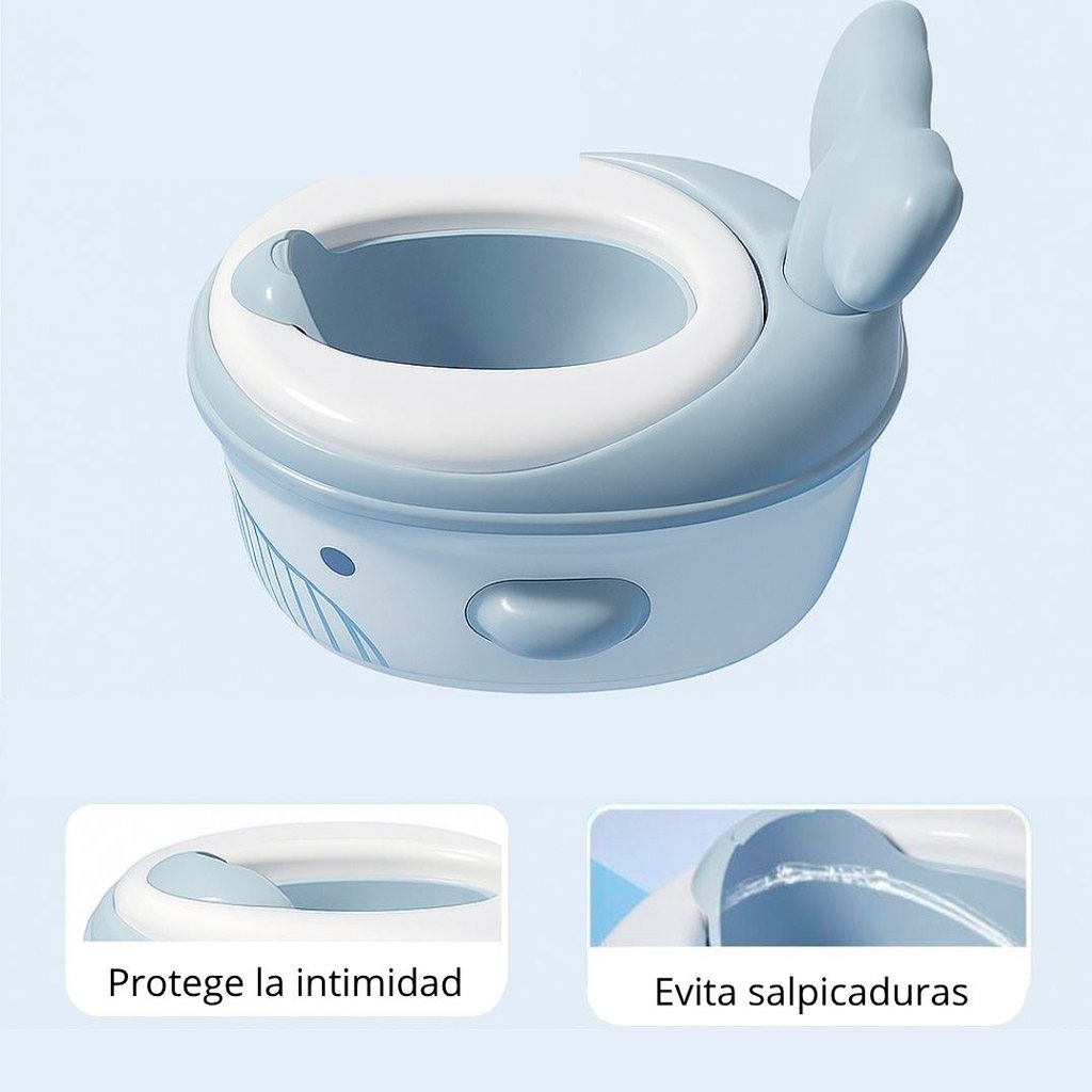 Orinal infantil multifunción, modelo ballena - Imagen 8