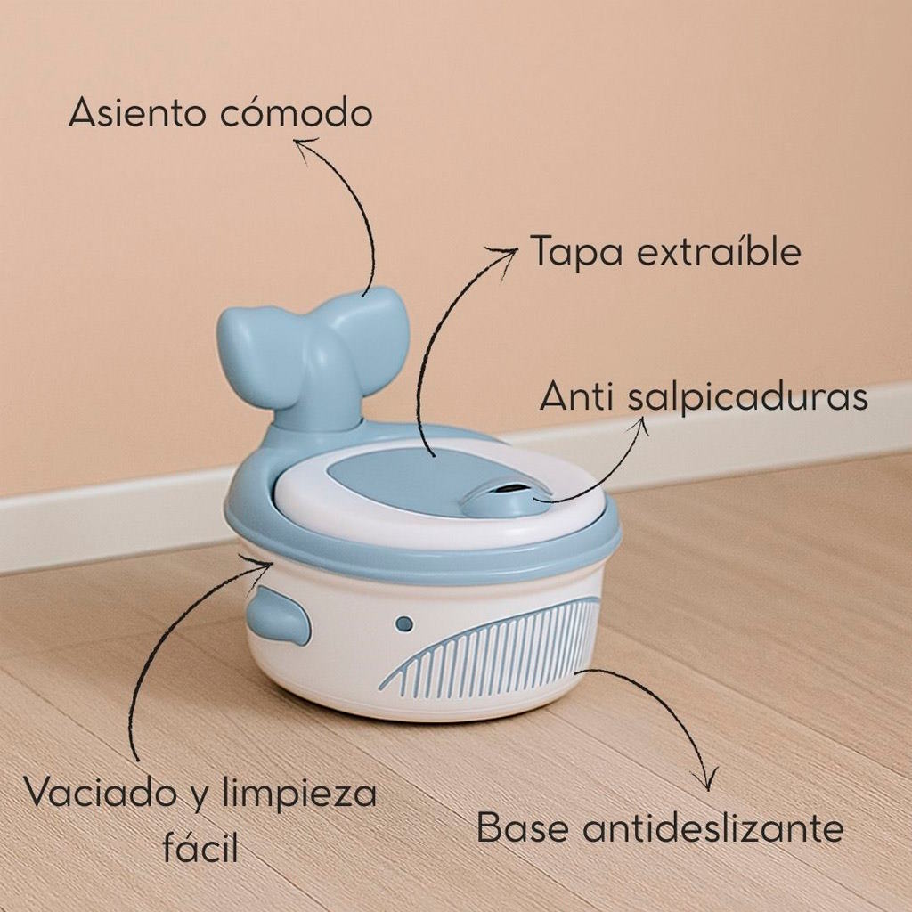 Orinal infantil multifunción, modelo ballena - Imagen 3