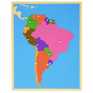 MAPA PUZZLE AMÉRICA DEL SUR MONTESSORI
