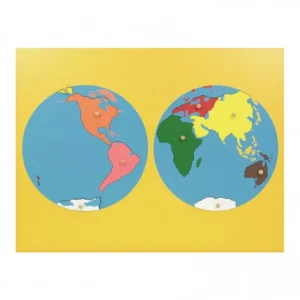MAPA PUZZLE DE LOS CONTINENTES MONTESSORI
