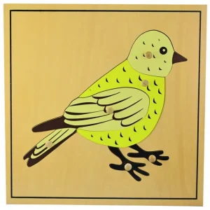 PUZZLE MADERA PÁJARO MONTESSORI