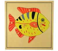 PUZZLE MADERA PEZ MONTESSORI