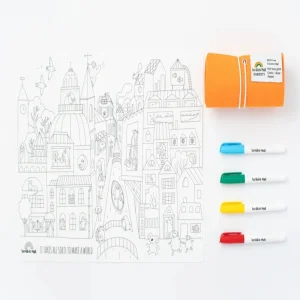 Scribble Mat Diversity-Tapete de silicona para colorear con 4 rotuladores