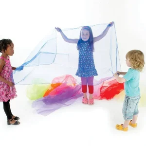 TELAS DE ORGANZA ARCO IRIS